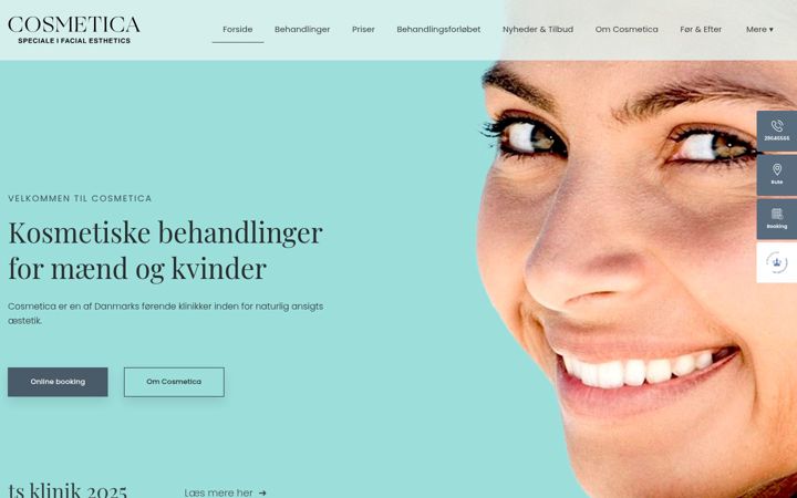 Screenshot of cosmetica.dk