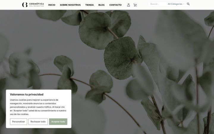 Screenshot of cosmeticadelbienestar.es