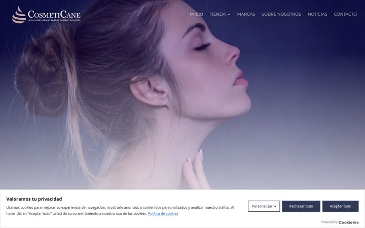 Screenshot of cosmeticane.es
