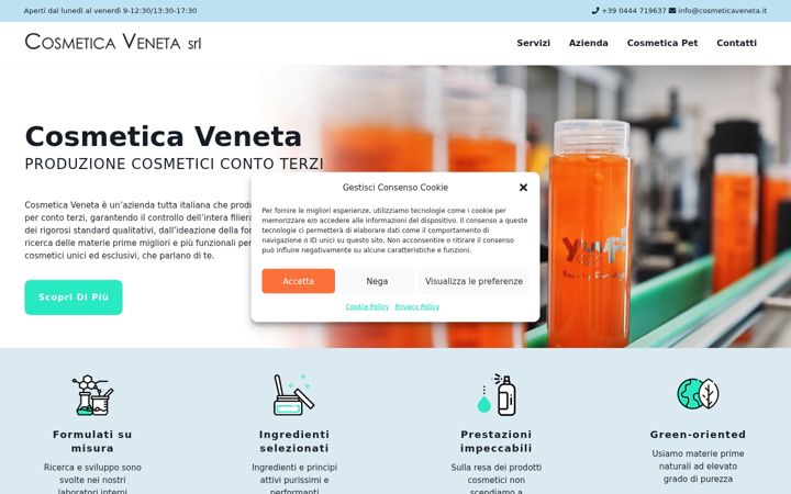 Screenshot of cosmeticaveneta.it