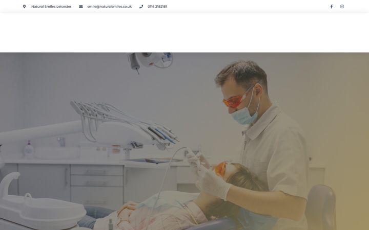 Screenshot of cosmeticdentistryleicester.co.uk