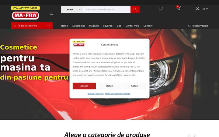 Screenshot of cosmetice-auto.ro