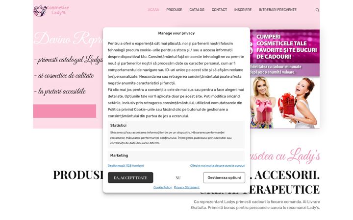 Screenshot of cosmetice-ladys.ro