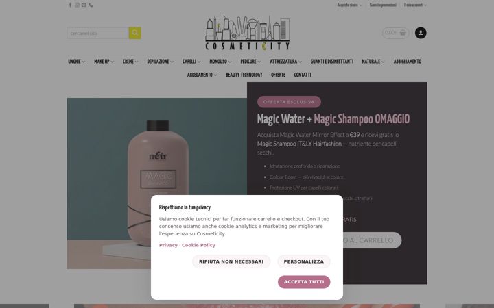 Screenshot of cosmeticity.it