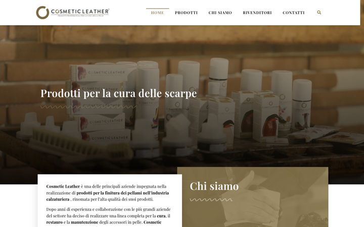 Screenshot of cosmeticleather.com