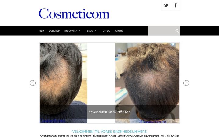 Screenshot of cosmeticom.dk