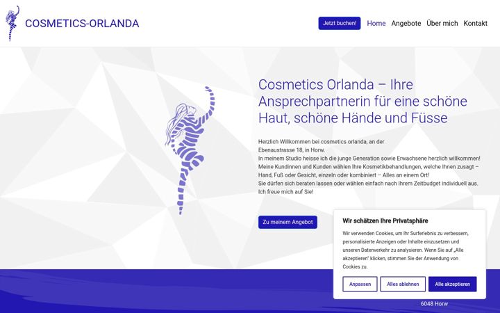 Screenshot of cosmetics-orlanda.ch