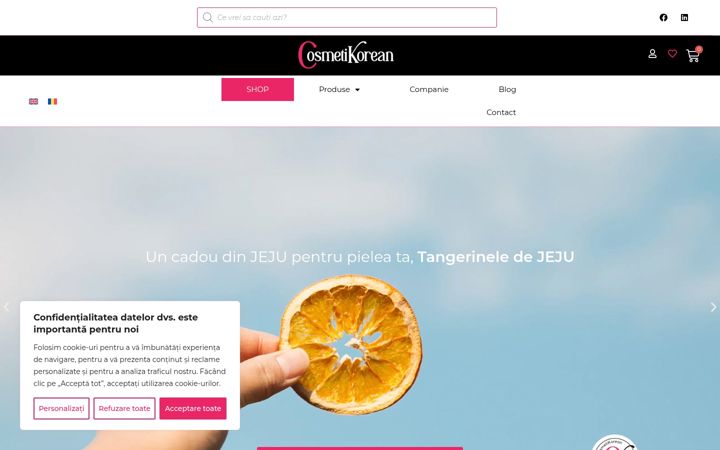 Screenshot of cosmetikorean.com