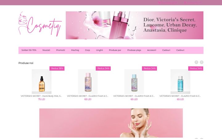 Screenshot of cosmetiq.ro