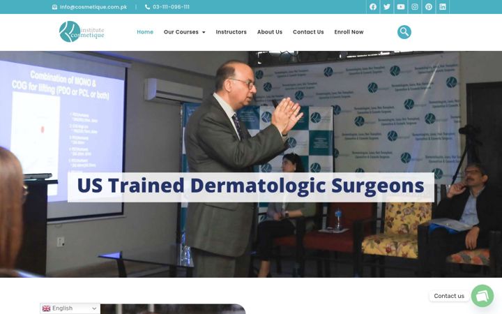 Screenshot of cosmetique.education