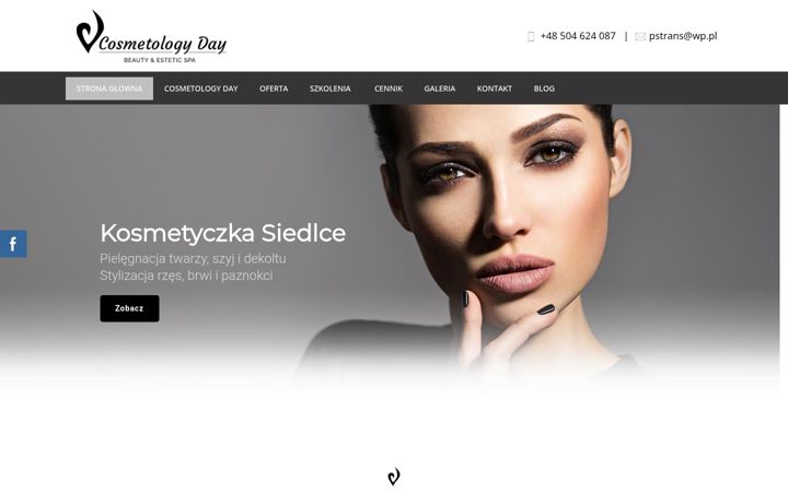 Snímek obrazovky cosmetologyday.pl