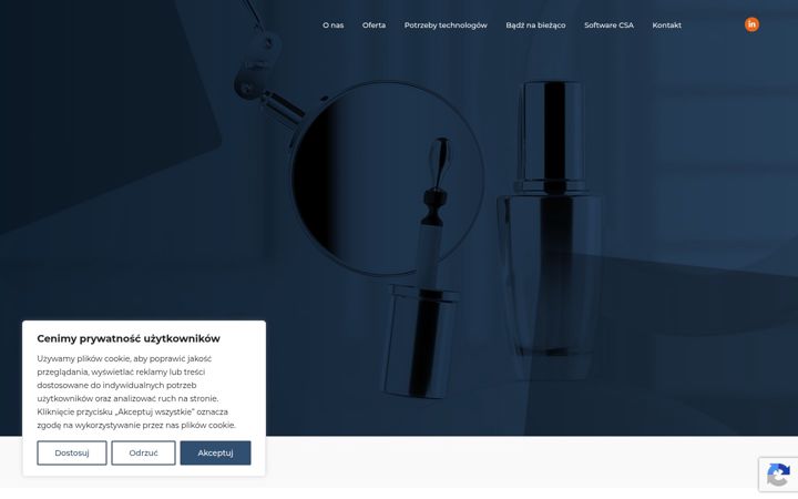 Snímek obrazovky cosmetosafe.pl