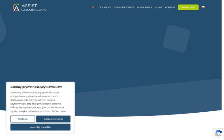 Screenshot of cosmetosafeassist.pl