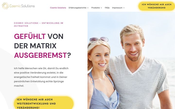 Screenshot of cosmic-solutions.de