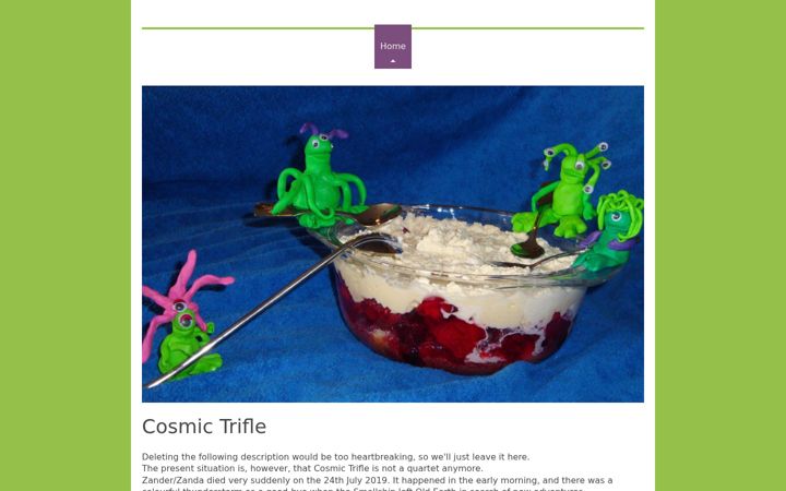 Screenshot of cosmic-trifle.com