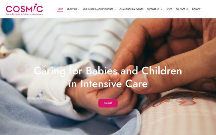 Screenshot of cosmiccharity.org.uk