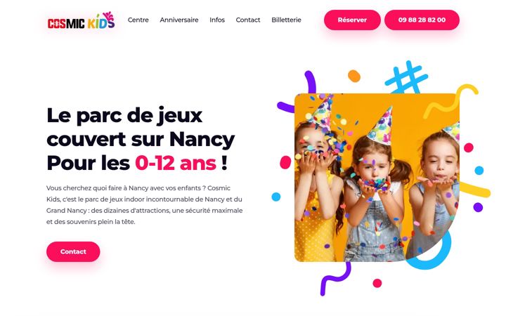 Screenshot of cosmickids54.fr