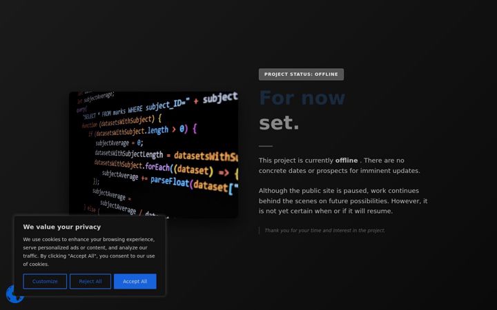 Screenshot of cosmicraft.org