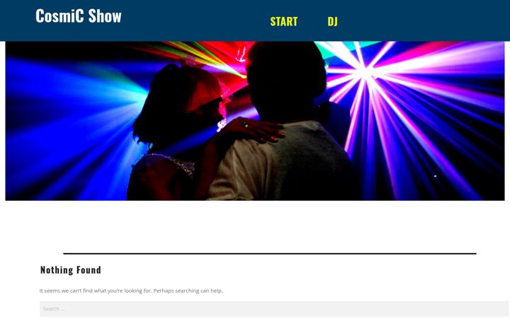 Screenshot of cosmicshow.pl