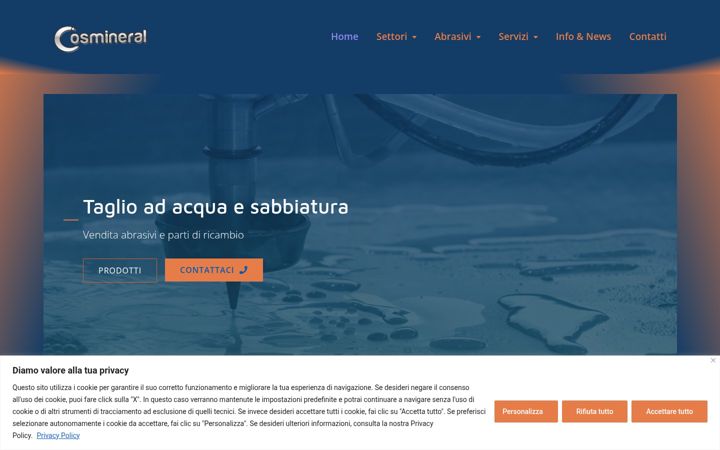 Screenshot του cosmineral.it