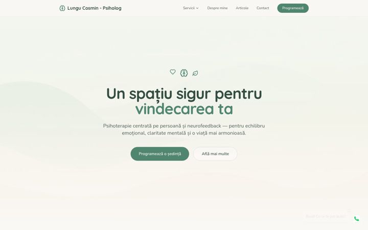Screenshot of cosminlungu.ro