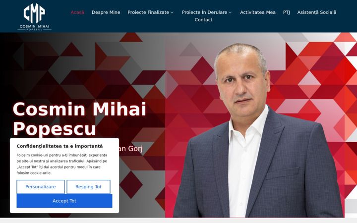 Screenshot of cosminmihaipopescu.ro