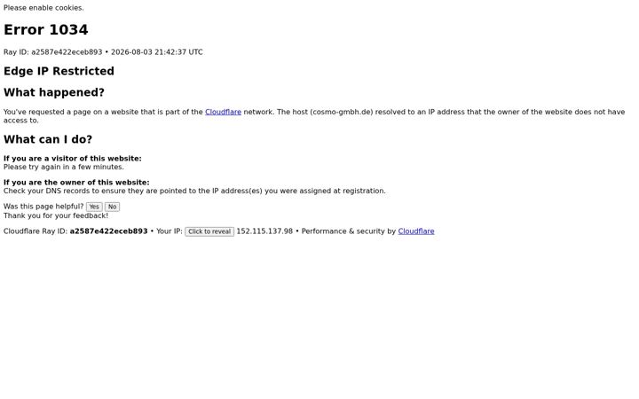 Screenshot of cosmo-gmbh.de