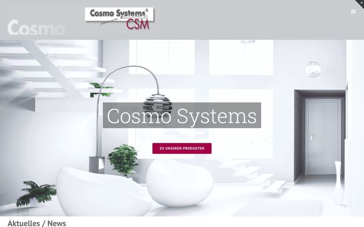 Screenshot of cosmo-systems.eu
