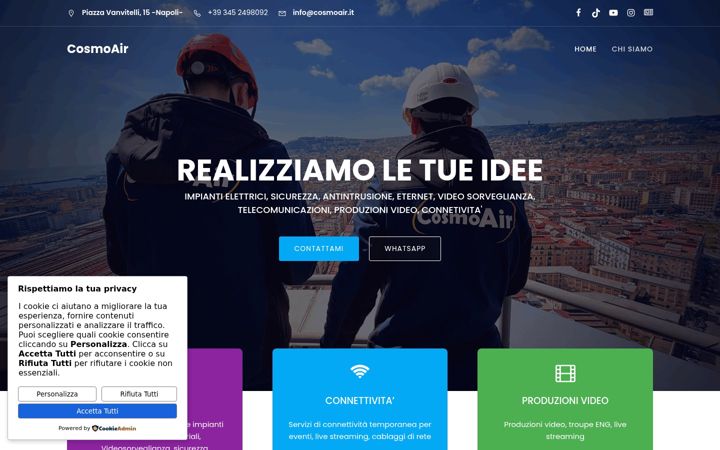 Screenshot of cosmoair.it