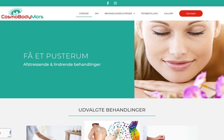 Screenshot of cosmobodymors.dk