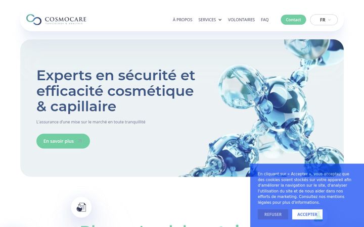 Screenshot of cosmocare.eu