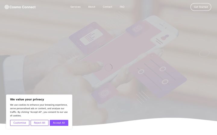 Zrzut ekranu cosmoconnect.io