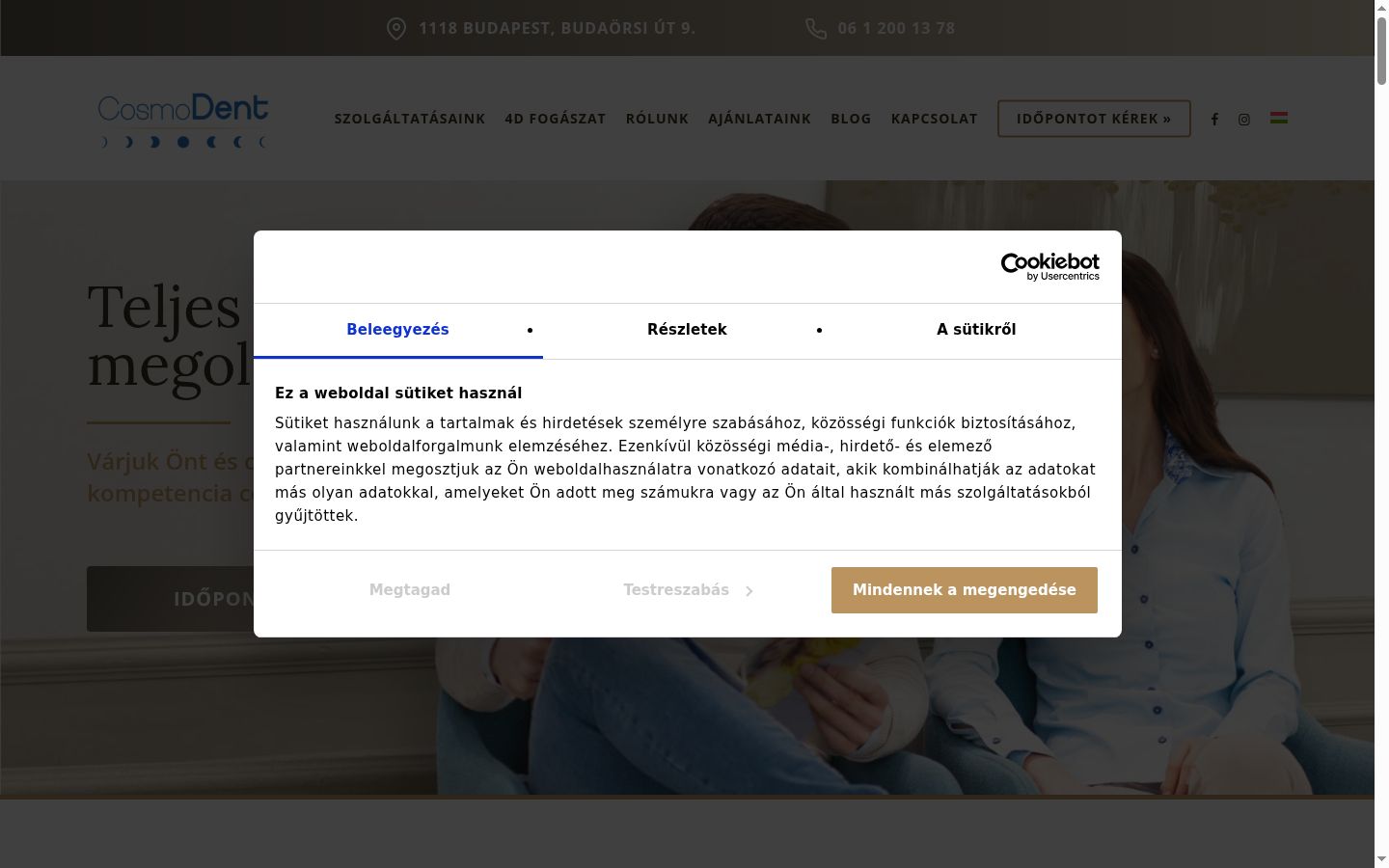 Sutikimo reklamjuostės, rodytos prieš bet kokią sąveiką, ekrano kopija
