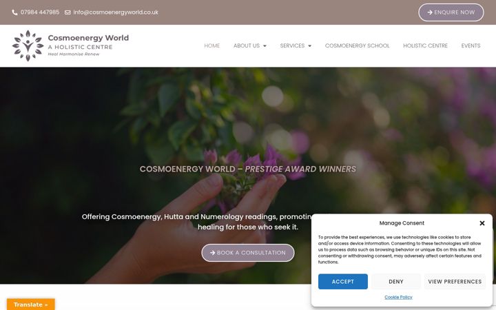 Screenshot of cosmoenergyworld.co.uk