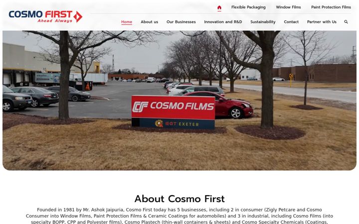 Screenshot of cosmofirstamericas.com