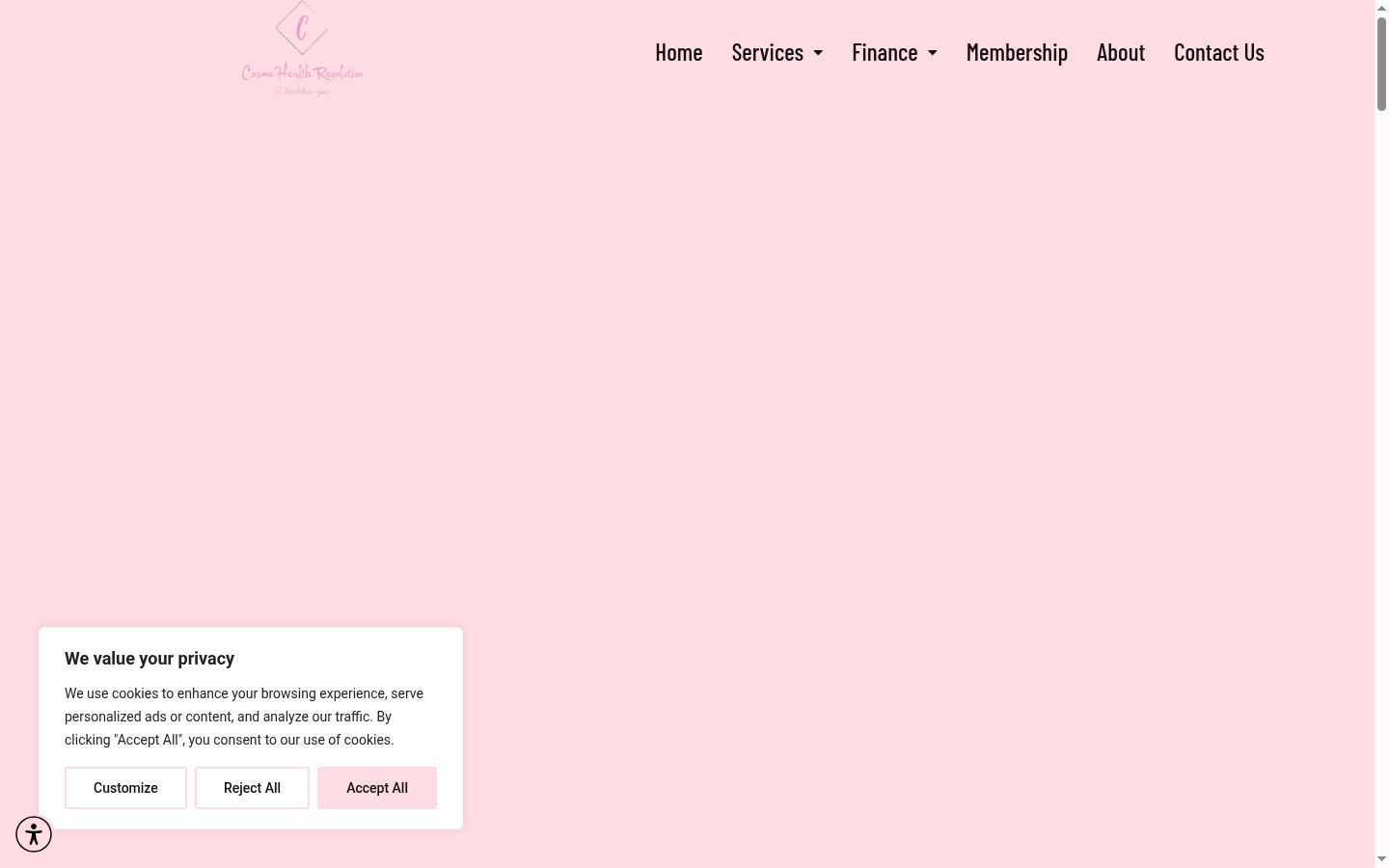 Screenshot tal-banner tal-kunsens muri qabel kwalunkwe interazzjoni