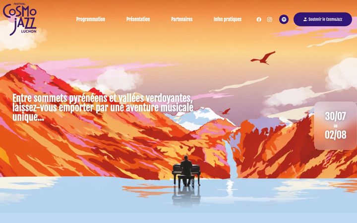 Screenshot of cosmojazzluchon.com