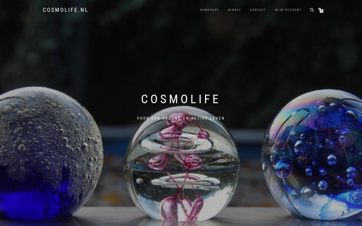 Snímek obrazovky cosmolife.nl