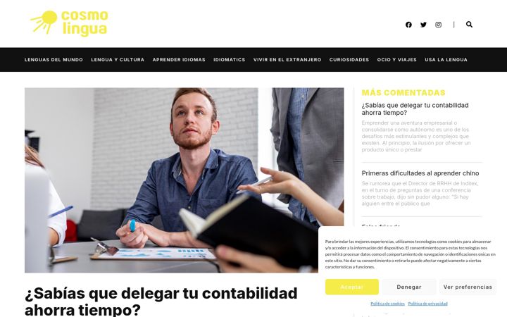 Screenshot of cosmolingua.es