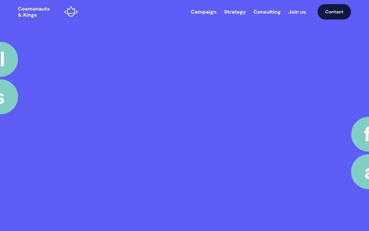 Screenshot of cosmonautsandkings.com