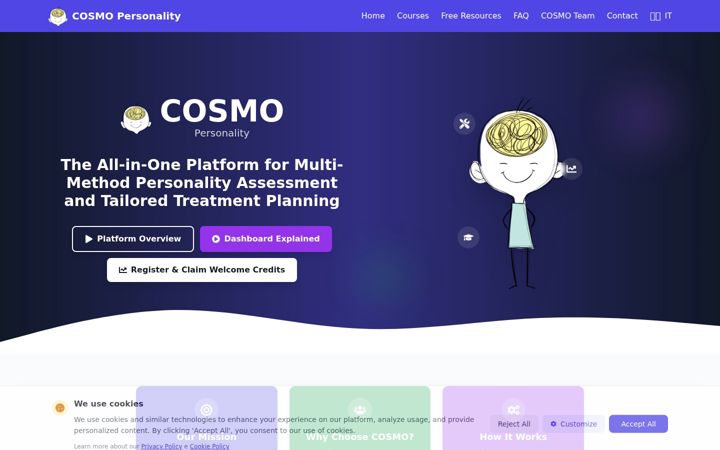 Screenshot of cosmopersonality.com