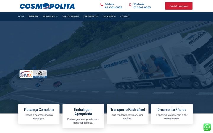 Screenshot of cosmopolita.com.br