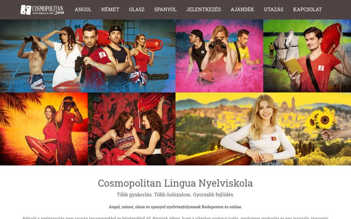 Screenshot of cosmopolitan-lingua.hu