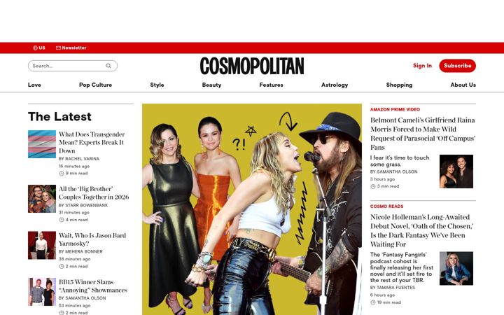 Screenshot von cosmopolitan.com