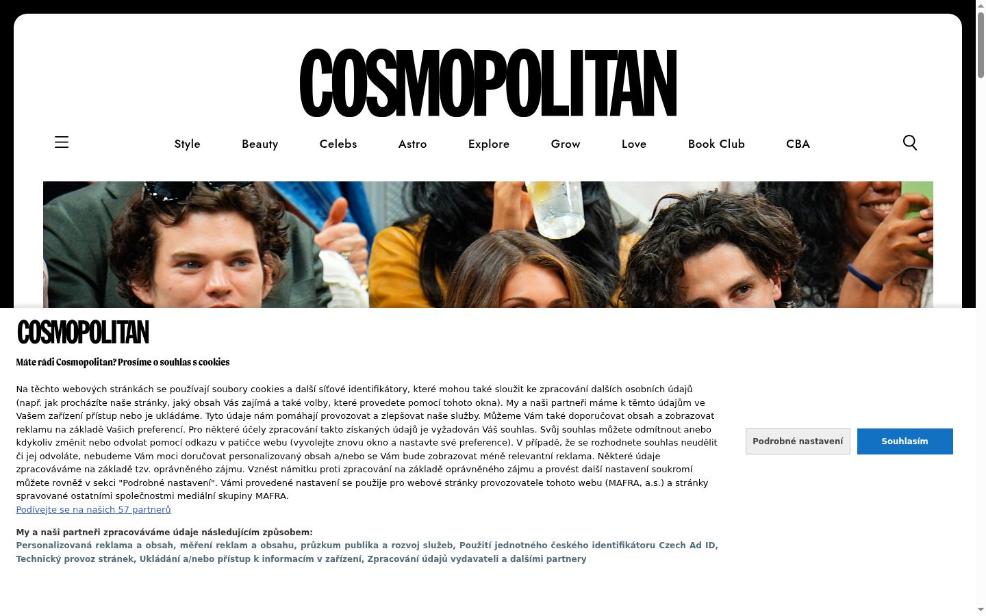 Screenshot van de toestemmingsbanner zoals getoond vóór enige interactie