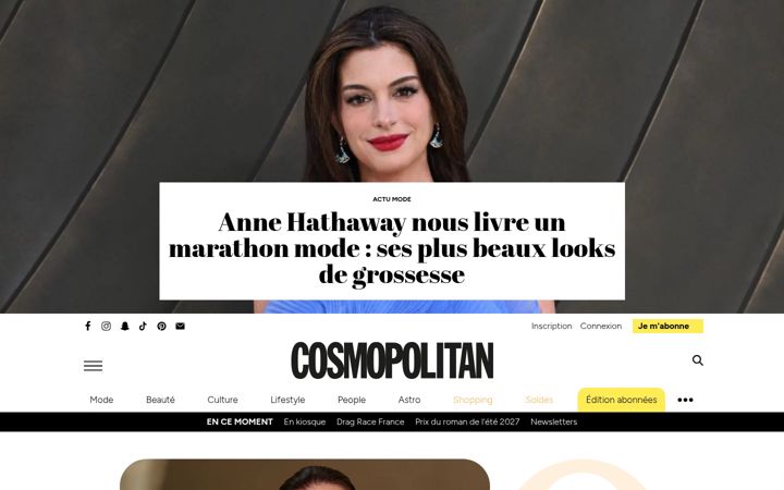 Skærmbillede af cosmopolitan.fr