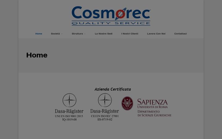 Screenshot of cosmorec.it