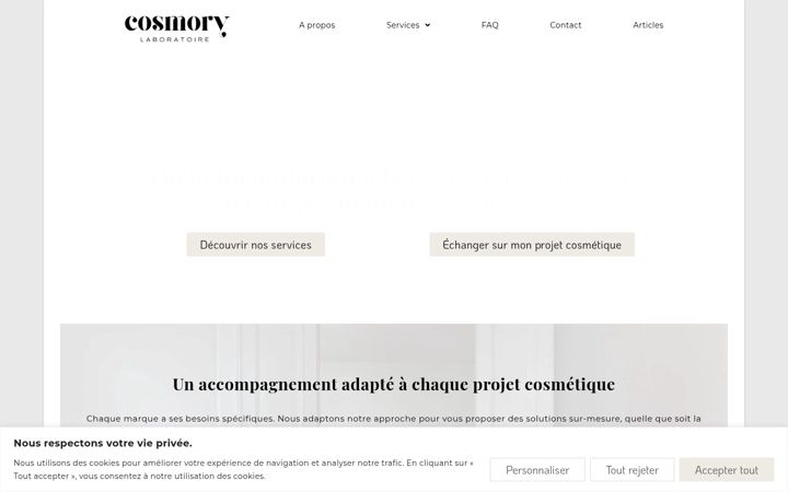 Zrzut ekranu cosmory.fr