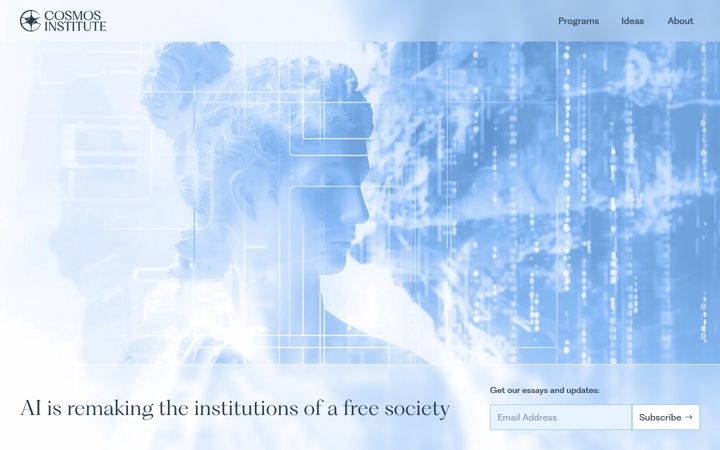 Screenshot of cosmos-institute.org