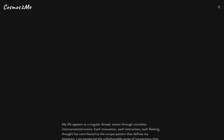 Screenshot of cosmos2.me
